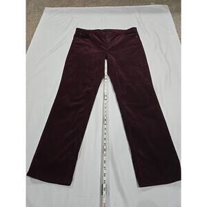 Talbots Flawless Five Pocket Rich Burgundy Straight Corduroy Pants Women's 16